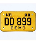 1988 United States North Dakota DEMO Special License Plate DD 899 - $20.35 CAD