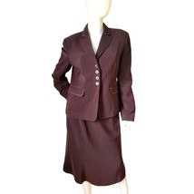 TRAVIS AYERS Skirt Suit SET Business Professional Blazer Outfit Embroidered - £40.27 GBP