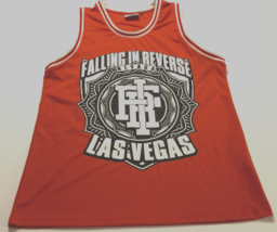 FALLING IN REVERSE 14 Destroy Vegas Orange Hard Rock Punk Basketball Jer... - $160.46