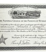 Silver Star Certificate National Grange Patrons Of Husbandry Maine 1941 ... - €42,89 EUR
