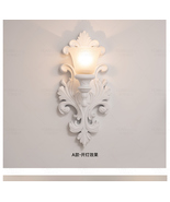 French relief gypsum wall lamp Retro aisle light Bedroom bedside lamp Ar... - $478.43 CAD