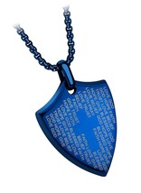 Jewelry Stainless Steel Inspirational Shield Cross for - $58.79