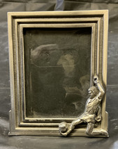 Pewter Soccer Player Picture Frame 3 X 2 Picture - $4.75