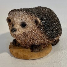 Vintage Hedgehog &amp; Biscuit Figurine Sculpture Stone Critters Resin Figure 4&quot; USA - £6.94 GBP