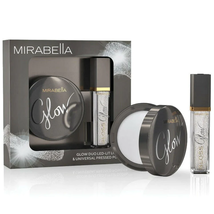 Mirabella LED-Lit Lip Gloss & Universal Hyaluronic Pressed Powder Glow Duo 