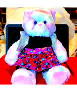 Gorgeous Build-A-Bear Pastel Cat With Vest~Shirt and Skirt - $34.65