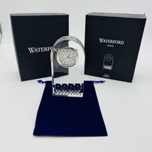 WATERFORD Crystal Lismore Essence 5in Lead Desk Shelf Clock #154191 - £118.43 GBP