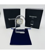 Waterford Desk Shelf Clock Crystal Lismore Essence 5in Lead #154191 Boxe... - £110.05 GBP