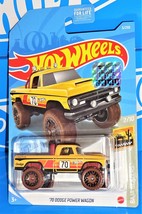 Hot Wheels 2021 Factory Set Baja Blazers #3 &#39;70 Dodge Power Wagon Yellow w/ BLs - £3.16 GBP