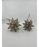 2 VTNG Capiz Shell Moravian Stars Hanging Tea Light Lantern Candle Holde... - $1,288.19 MXN
