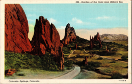 From Hidden Inn Garden of the Gods Denver CO Vintage Postcard (D8) - £4.59 GBP