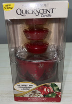 Yankee Candle QuickScent Christmas Magic Reusable Holder 3 Refill Candles LOW $ - £20.44 GBP