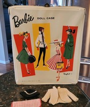 Vintage 1961 Mattel Ponytail Barbie Doll Case White w/ Accessories - NO ... - $27.95