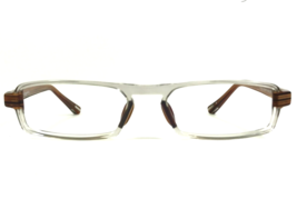 Jhane Barnes Eyeglasses Frames Factor CR Brown Clear Rectangular 51-17-135 - $69.26