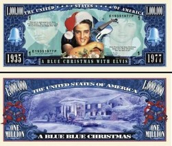 A Blue Christmas with Elvis Presley 5 Pack Collectible 1 Million Dollar Bills - £5.19 GBP