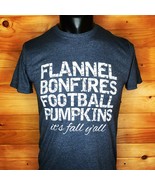 &quot;It’s Fall Y’all&quot; Tshirt Fall Themed Tshirt - Flannel, Bonfires, Footbal... - £11.76 GBP+