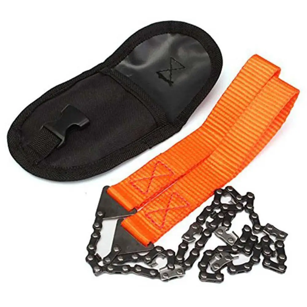 Saw chain saw outdoor survival hand chainsaw survival gear manual hand steel rope chain thumb200