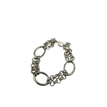 Avon Silver Tone Chain Link Bracelet 7.5 Inches 1.5 Inch Extender - £11.86 GBP