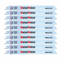 10 Piece 9” 14-Tpi Thick Metal Cutting Reciprocating Saw Blades - £30.83 GBP