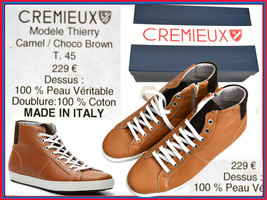 Cremieux Made Italy Ankle Boot Man 45 Eu 11 Uk 12 Us* T3G - £96.95 GBP