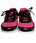 Fila Women’s Neon Pink Black Tennis Shoes Sneakers Casual Comfortable Size 6 1/2 - £13.19 GBP