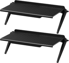 Black, 11 X 4 X 7 Inch, 2 Pcs\. Tv Top Shelf Screen Shelf, Router And Home. - £35.56 GBP