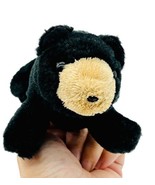 Folkmanis Finger Puppet Black Bear Baby Grizzly Stuffed Plush Mini Toy 6&quot; - $16.82