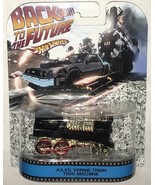 JULES VERNE TRAIN Time Machine Custom Hot Wheels Retro &quot;Back to the Futu... - $225.77 CAD