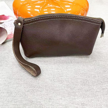 Full Genuine Leather Storage Bag Pencil Case Cowhide Handbag Mobile Phone Bag Ch - $13.00