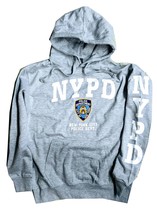 NYPD Men&#39;s Officially Licensed Hoodie Sweatshirt Heather Gray - £26.93 GBP+
