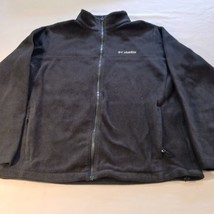 Columbia Zipper &amp; Pockets Men&#39;s Black Sweater Jacket Fleece Size Large - $15.93