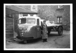 CV404 - Scammell Flatbed Truck , NXM 588 - photograph 6&quot;x4 - $56.15 MXN