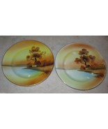NORITAKE BREAD &amp; BUTTER &quot;TREE IN THE MEADOW&quot; PLATES TWO PLATES - £6.67 GBP
