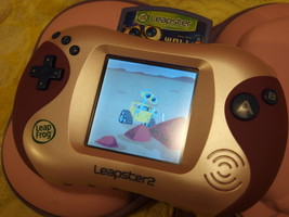 LEAPFROG LEAPSTER2 USED WITH STORAGE CASE + 1 GAME WALL-E - $21.76