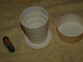 Vintage Rare Ussr Soviet Tide Plastic Folding Cup Minsk Telescopic Collapsible - £7.96 GBP