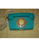 ANTIQUE RARE  SOVIET BULGARIA  ROTARY DIAL PHONE TA 3100 TEAL COLOR MADE... - $80.64 CAD