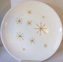 1 &quot;Star Glow&quot; Dinner Plate 10&quot; Royal China Retro Gold Atomic Starbursts - £6.37 GBP