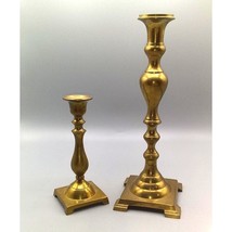 Vintage Elegant Brass Candlestick Pair, Made in India Candle Holders Decor - £47.77 GBP