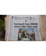 5WW21 VINTAGE NEWSPAPER: DETROIT NEWS, FEBRUARY 20, 2001, DALE EARNHARDT... - $18.28