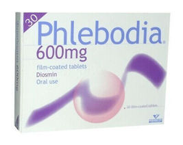 2 PACK  PHLEBODIA 30 tabs x 600mg Heavy Legs, Venous Insufficiency, Hemo... - £51.08 GBP