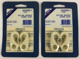 Lot of 2 x Sea-Dog Line Set #652060-1 White Nylon Shock Cord Clip USA MADE -LOOK - £7.96 GBP