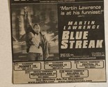 Blue Streak Vintage Movie Print Ad Martin Lawrence TPA10 - £4.72 GBP