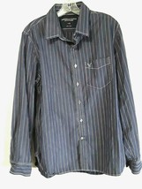  American Eagle Shirts Large Blue Long Sleeve Button Up OUTFITTERS  - £11.83 GBP