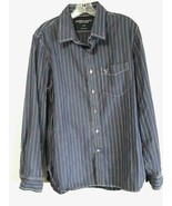  American Eagle Shirts Large Blue Long Sleeve Button Up OUTFITTERS  - £11.72 GBP