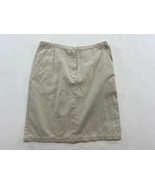 Tara Vanessa Women&#39;s Size Large Pencil Skirt Beige Cotton Flat Front Poc... - $7.92