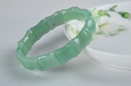 good luck natural green jade stone charm beaded prayer zen bracelet - $26.72