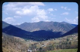 35 mm color slide *1958 travel view MAGGIE VALLEY KY or NC birds eye view - $5.50