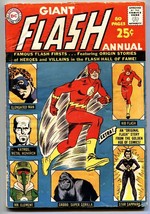 Flash Annual #1 Comic Book Origin Kid Flash &amp; Elongated Man 1963 - £101.68 GBP