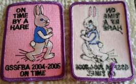 On time By A Hare Girl Scout Embroidered FBA 2004-2005 ON TIME Patch, New - £2.40 GBP