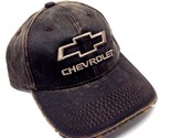 CHEVROLET BOW TIE LOGO BROWN WAX ADJUSTABLE HAT CAP SNAPBACK CURVED BILL... - £8.92 GBP